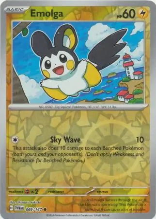 Twilight Masquerade Emolga #69/167 reverse holo